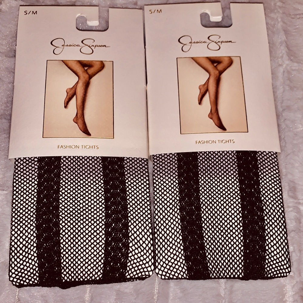 2 pairs of Jessica Simpson size s/m fashion tights